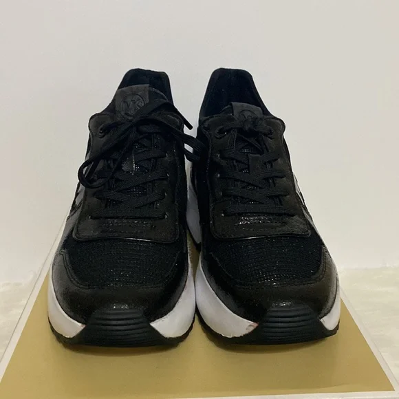 NWT Michael Kors Muse Trainer Glitter Chain Mesh Shoes - Picture 4 of 14